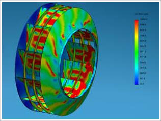 Manufacturing of industrial fans, blowers, and dampers using Finite Element Anaylsis (FEA)